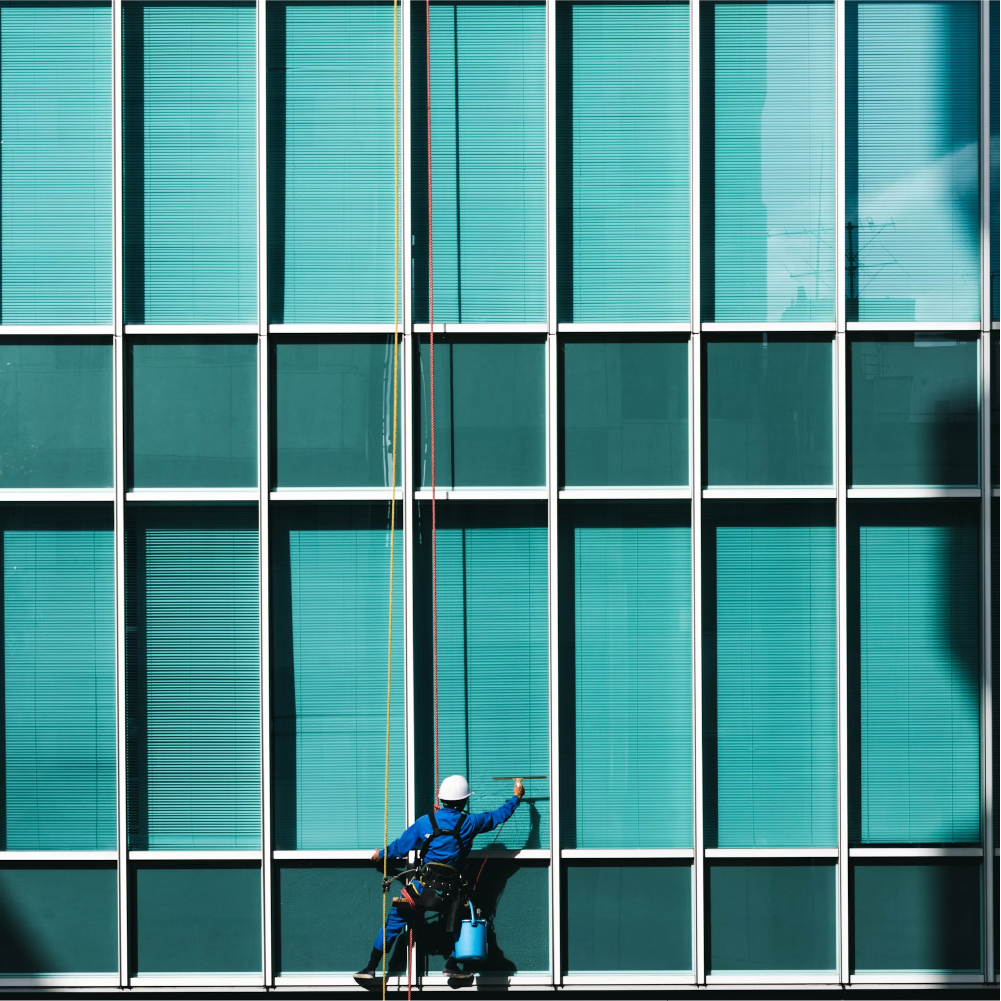 高所ガラス清掃の商品画像