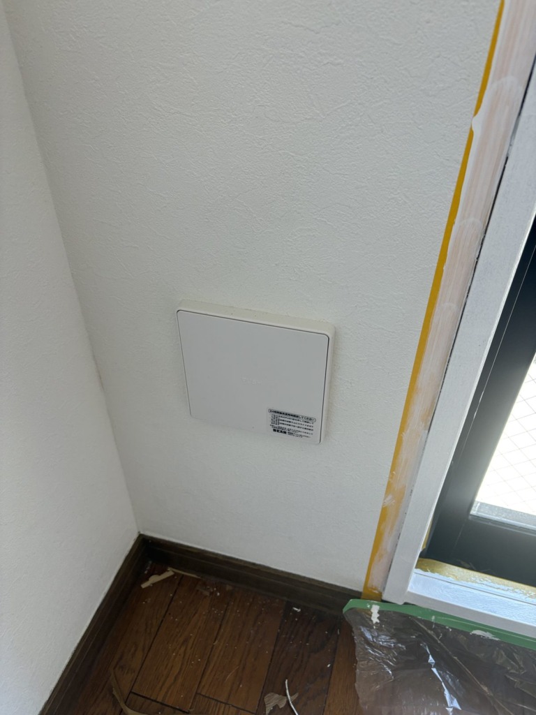施工後。通気口を交換して印象を整えた